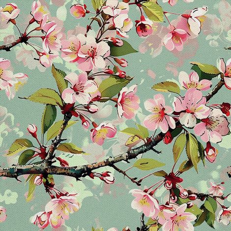 Tela decorativa para exteriores Oxford - Motivo primaveral I DX7425 (1/5)