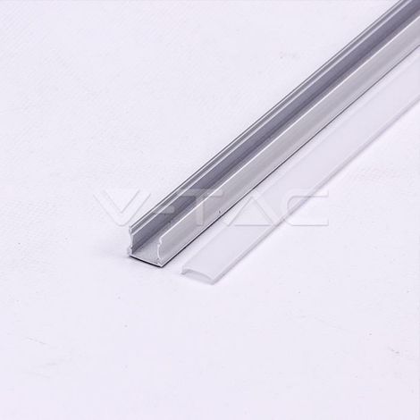 V-tac 2 metri profilo in alluminio per strisce led da interno vt-8110-w  3366