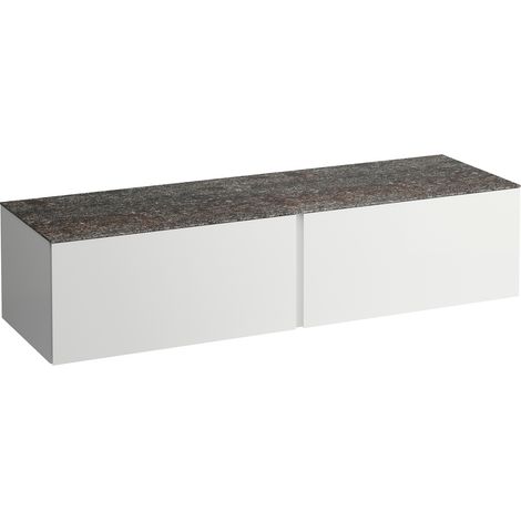 LAUFEN Il Bagno Alessi Élément à tiroirs, plateau en pierre (1/3)