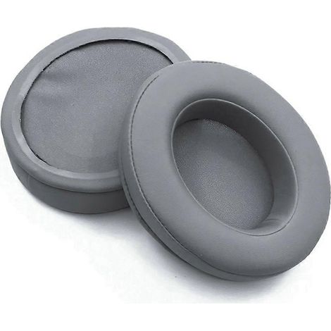 Graue Ohrpolster aus Proteinleder mit Kühlgel für Razer Kraken Kitty (1/4)