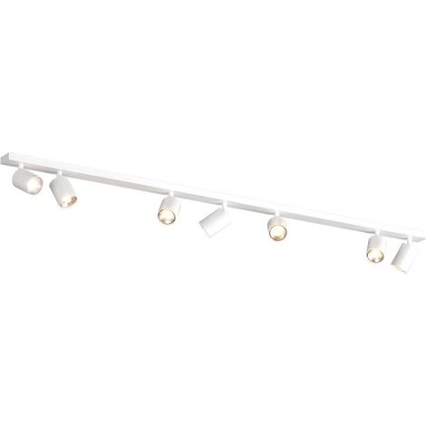 Binario top light kora 1208 7 bi gu10 led lampada soffitto parete moderna faretti orientabili