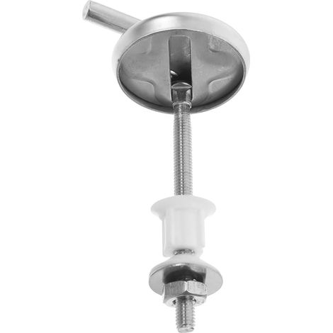 Kit de Boulons de Charnière en Acier Inoxydable Argenté avec Joints pour Remplacement Stable et Installation Facile du Siège de Toilette (1/5)