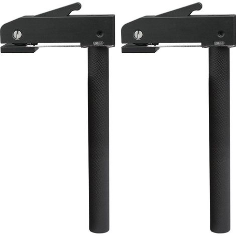 2 Pièces Ensemble Pince Fixation Travail Bois Réglable,20mm Serre Joint Menuisier, Colonne de Support pour Perceuse pour Sculpture sur Bois, Routage, Ponçage