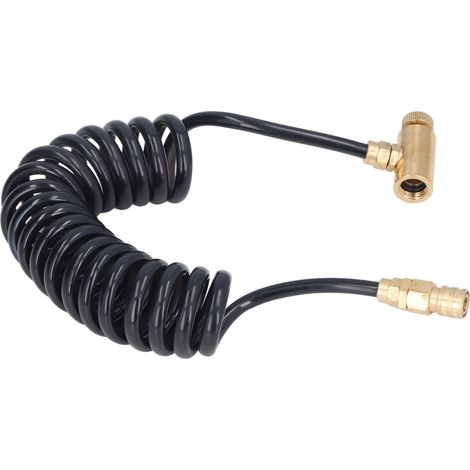 Kit adaptateur pour outil de tir, rallonge de tuyau spiralé, raccord en laiton pour cartouche de gaz vert 1500 psi (1/5)