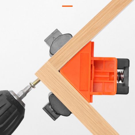 Équerre de serrage à angle droit ABS, plage de serrage de 5 à 22 mm, serre-joints d'angle professionnels pour le travail du bois (lot de 4) (1/5)