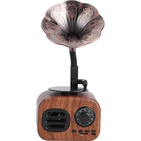 Kreativer Retro-Bluetooth-Lautsprecher mit integriertem Musikplayer für PC, Smartphone und Tablet. Kompatibel mit PC, Smartphone und Tablet. (1/5)