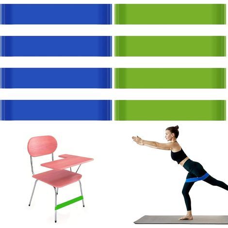 8 PCS Elastic Child ADHD Chair Bands Tools,Elastic ADHD Chair Band for Classroom Chairs,Stretch Chair Bands,Stretch Chair Straps for Kids (1/5)