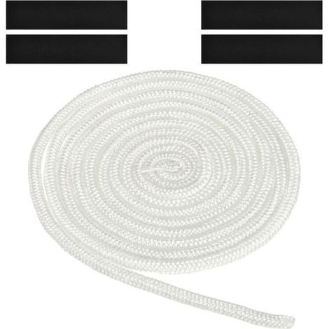 [JAMAIS UTILISÉ] Cordon d'étanchéité, joint de remplacement pour porte de cheminée et de poêle, fibre de verre, blanc, 14 mm x 2 m (1/4)