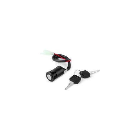 Interruptor de encendido de 2 cables con llave, llave para interruptor de encendido de vehículos eléctricos, accesorios universales de 2 cables para motocicletas, aptos para scooters y quads. (1/5)