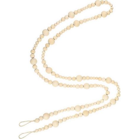 Guirlande de perles en bois pour chambre d'enfant et décoration murale (1 pièce) (1/5)