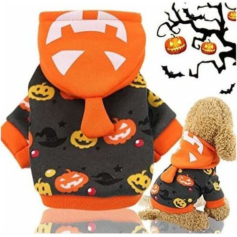Manteau à capuche Halloween pour animaux de compagnie (S)-Fei Yu (1/4)