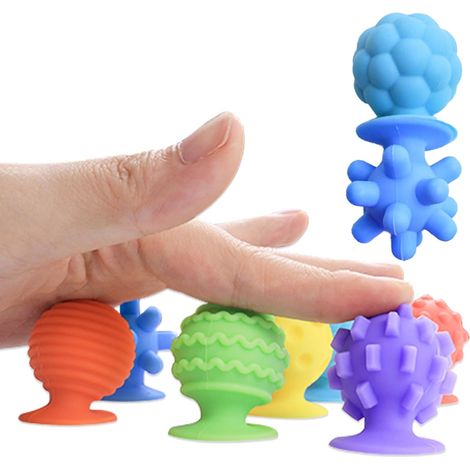Jouets sensoriels anti-stress pour enfants et adultes, lot de 8 balles, outils TDAH autisme, concentration Kidy Learn, cadeau annive (1/5)
