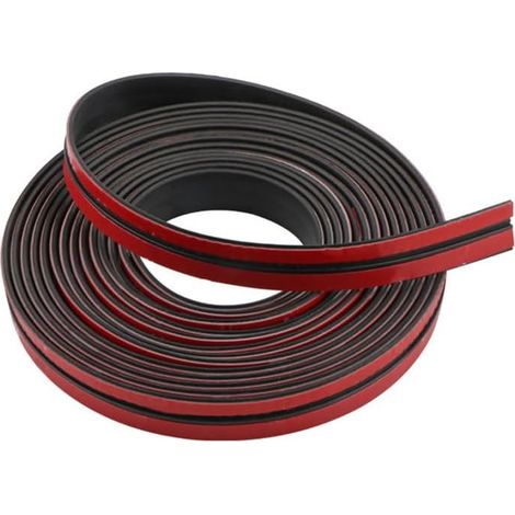 Guarnizione in gomma per auto, guarnizione per parabrezza auto, guarnizione in gomma autoadesiva universale, guarnizione per portiera auto, guarnizione per portiera a T, 4 metri (1/4)