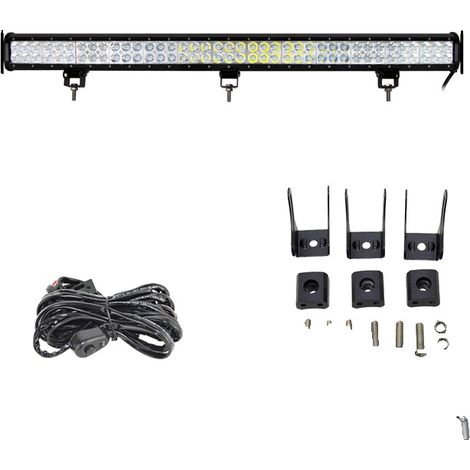 Barre lumineuse, lumière blanche 6000K, résistant aux intempéries, 36inch 234W Fil (1/2)