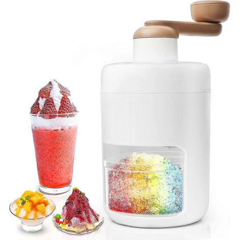 LYERCW -Machine à glace pilée, machine à granita, broyeur à glace portable et machine à glace pilée
