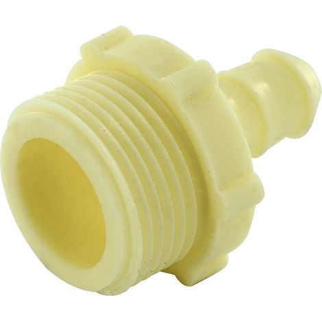 Conector recto para manguera de lavadora Ø10 - macho 3/4 (3/4) QUICK PLOMBERIE