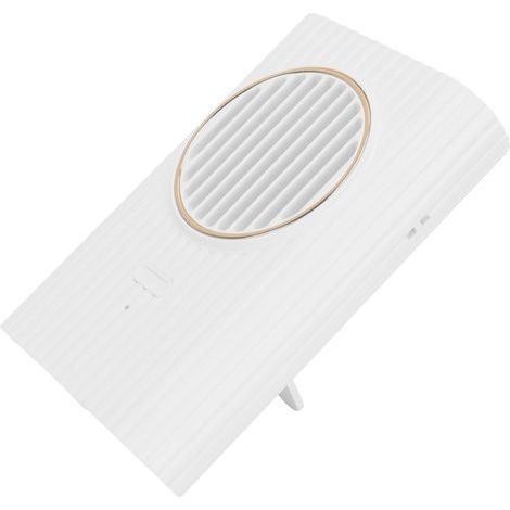 Ventilateur de bureau à suspendre autour du cou, portable, rechargeable par USB, mini ventilateur pour bureau et chambre, blanc (1/5)