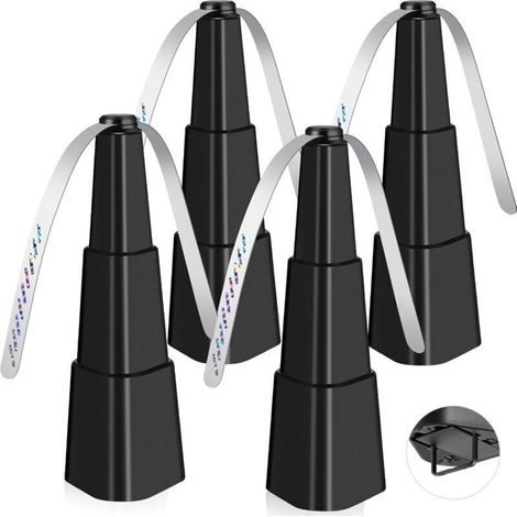 Fliegenabweisender Ventilator, 4-teiliges Set für den Innen- und Außenbereich, inklusive 2 Ventilatorflügeln und Mückenhaken, um Fliegen fernzuhalten (1/3)