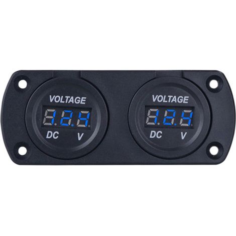 Voltímetro digital LED dual de 6-35 V para automóviles, camiones, SUV, barcos y embarcaciones de 12/24 V. (1/5)