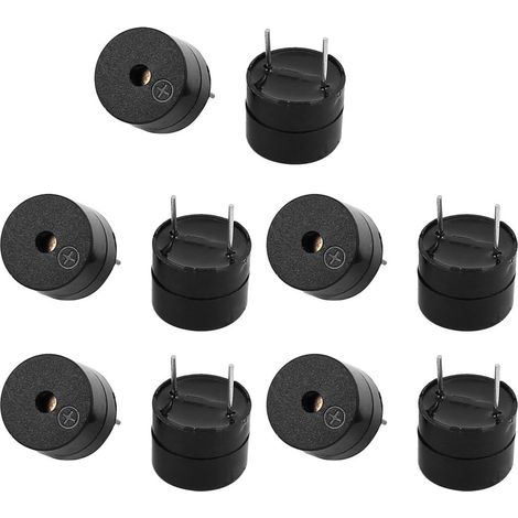 10 pièces DC 12 V actif été magnétique Dauerton Piepton alarme 12mm x 9,5mm