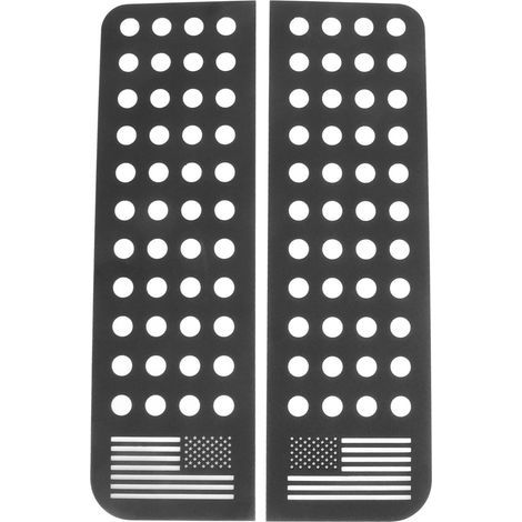 Autocollants pour vitres arrière, 2 pièces, en alliage d'aluminium, motif drapeau, pour JK Unlimited 2007-2017 (1/5)