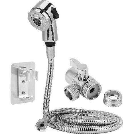 Soffione doccia per lavabo, set doccia da bagno con tubo flessibile per animali domestici, per lavare i capelli o pulire il lavabo (1/5)