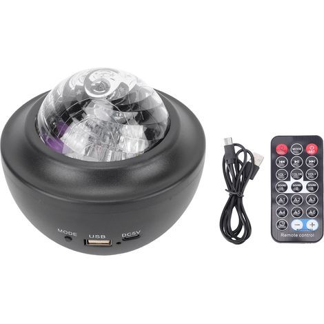 Silent and rechargeable light projector with Bluetooth speaker and remote control, for use in the bedroom while sleeping (1/5)
