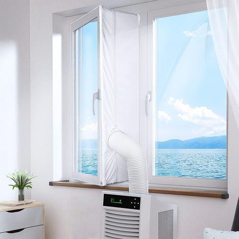 Joint de fenêtre de climatiseur portable de 400 cm, joint de fenêtre étanche, calfeutrage de fenêtre de climatiseur portable, idéal pour les climatiseurs portables et les sécheuses (1/5)