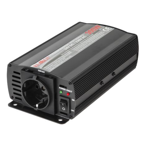 Convertisseur de tension automobile 24 V/230 V 300 W/600 W Rebel (1/3)