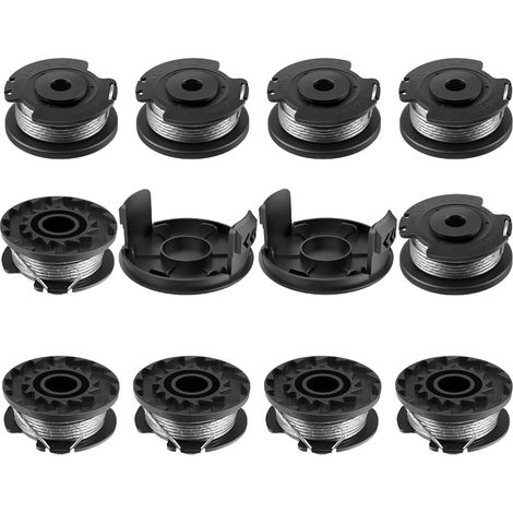 F016800569/F016800385 Ersatzspule für Bosch Art 23SL 26SL 23-28 Freischneider + Abdeckung F016F04557 (10 Spulen + 2 Kappen) (1/5)