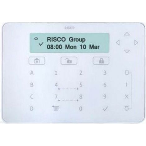 Risco Tastiera touch Elegant bianca antifurto - RPKELPWT000B