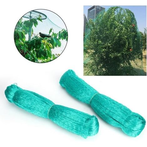 2 pièces Protection du verger contre les insectes Net petits trous filet anti-oiseaux pour arbre fruitier de raisin 4x12m (1/4)
