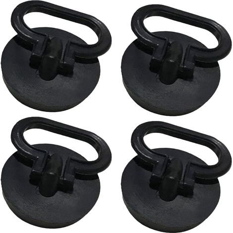 4Bouchons (Noir) de Lavabo 50 mm avec Protection Anti odeurs Bouchons pour évier avec Crochet pour évier et Lavabo dans Les Cuisines