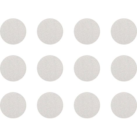12x Cache vis adhésif autocollant diamètre 40mm protection bouchon trou obturateur meuble table chaise maison, Gris (1/4)