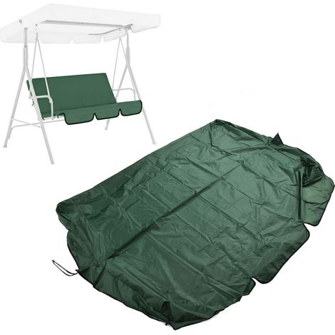 Coussin d'assise/de siège pour hamac suspendu trois places en taffetas de polyester imperméable pour jardin ou terrasse (1/5)