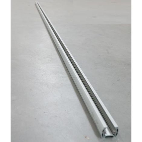 Rail alu métal 230V 16A 3680W max longueur 2000mm 30x22mm pour projecteur 1 allumage TRACK MONO MINI MAIN INDIGO (1/3)