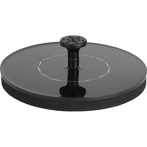 Fontaine solaire flottante créative avec pompe à eau pour jardin, bassin, piscine et aquarium, 180 L/h, 1,4 W (1/5)
