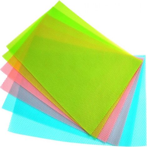 Tapis Réfrigérateur - Anti-bactérien - Absorbant Humidité - Antiodor - Non Glissant - Lavable Machine - Découpable - 29 x 45 cm - Lot de 3 (1/5)