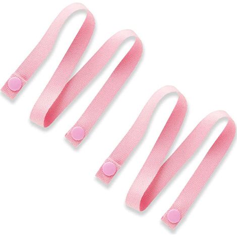 4 attaches porte-masque en cordon avec bouton pression, antichute pour masque facial, prévention perte, lot de 4 (1/5)