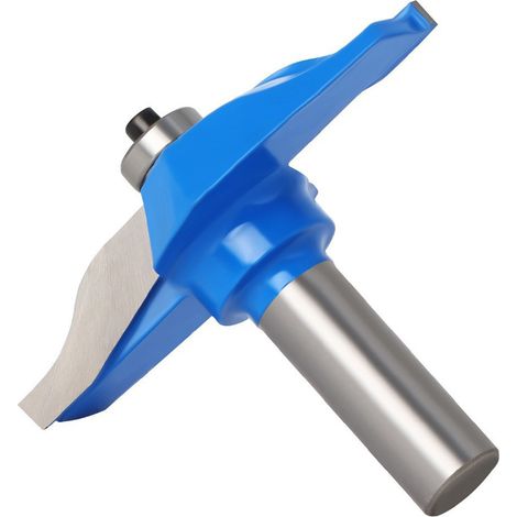 Couteau de découpe pour panneaux de porte bleus à poignée demi-longueur, outil de rainurage en bakélite, outil de découpe pour panneaux de porte d'armoire, tête de fraisage pour le travail du bois (1/4)