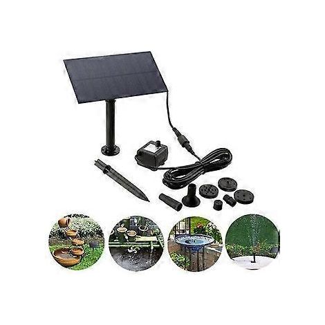 YVLLB Fontaine solaire Pompe tang 1,5 W Panneau solaire Aliment Par eau Caractristique Pompe Solaire tang Pompe Fontaine Pompe Pompe Solaire Pompe Jard