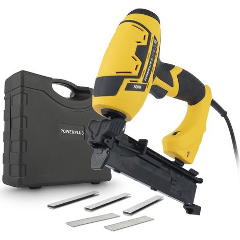 Powerplus Agrafeuse - cloueuse électrique  POWX13801 800W 30/min – Outillage