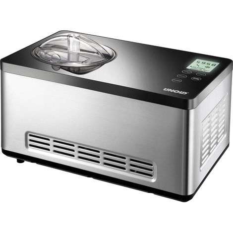 Unold Gusto 48845: Gelatiera Digitale da 2L in Acciaio Inox e Nero con Timer Programmabile (1/5)