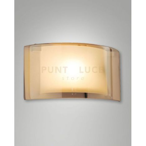 ALIDE APPLIQUE AMBRA IN VETRO 1 LUCE ATTACCO E27 IP20