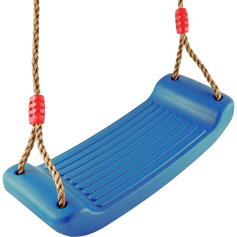 Altalena da esterno per bambini, altalena in plastica, altalena da interno, altalena antiscivolo, altalena regolabile in altezza (blu) (1/5)