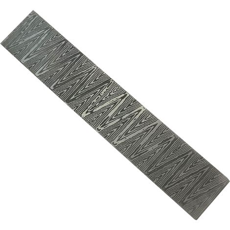 Coupeur à motifs de billette d'acier de damas faisant des matériaux de forgeage d'embryon de barre trempés lissés pour le matériel polyvalent de bricolage à la maison (1/5)