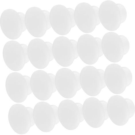 Lot de 100 cache-vis ronds en plastique meubles résistants caoutchouc (1/5)