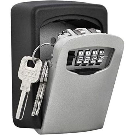 Boite à Clés Haute sécurité de la police Safe Key Murale à 4 chiffres clés Coffre Combination Lock stocker les clés de (1/5)
