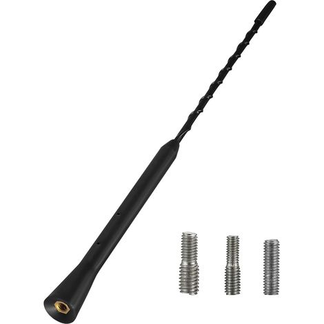 Antenne Voiture,Universelle Antenne Autoradio avec Réception AM FM,Remplacement Universelle Autoradio avec M4,M5,M6 Adaptateurs,Compatible avec Autoradios Et Divers Modèles De Véhicules (1/5)