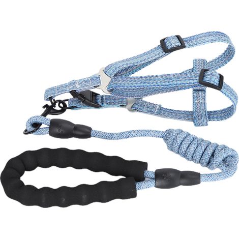Hundegeschirr mit Leine, verstellbares Ausbruchschutzgeschirr für Haustiere, ideal für Spaziergänge (M (passend bis 47,5 kg)). (1/5)
